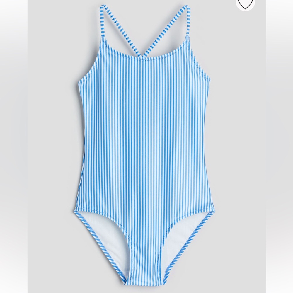 H&M Blue Striped Kids Swimsuit